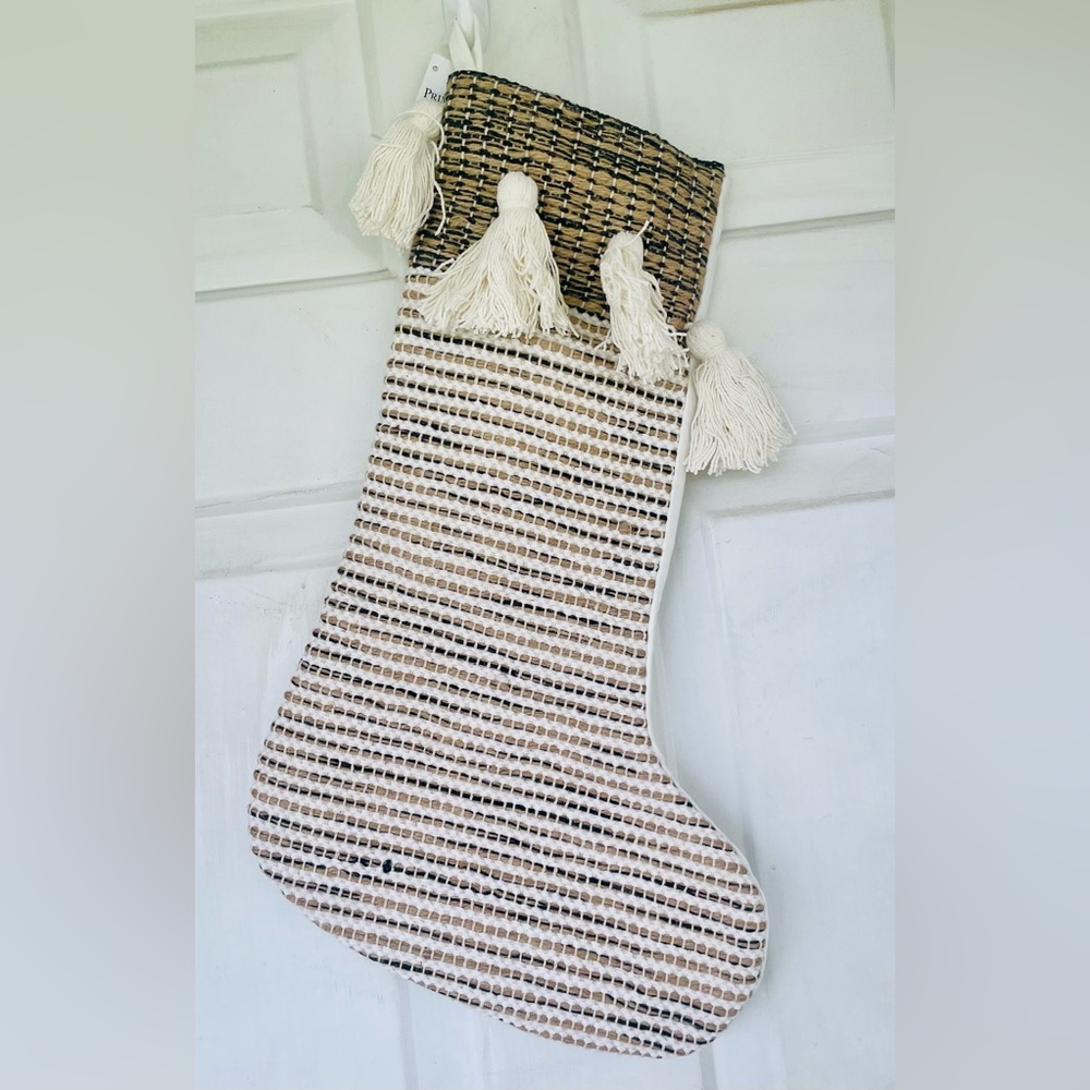 Neutral Tassels Stocking